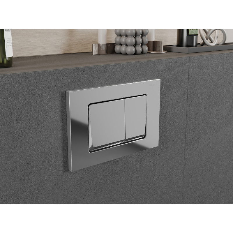 Mexen Fenix 10 XS бутон за промиване, лъскав хром - 601001