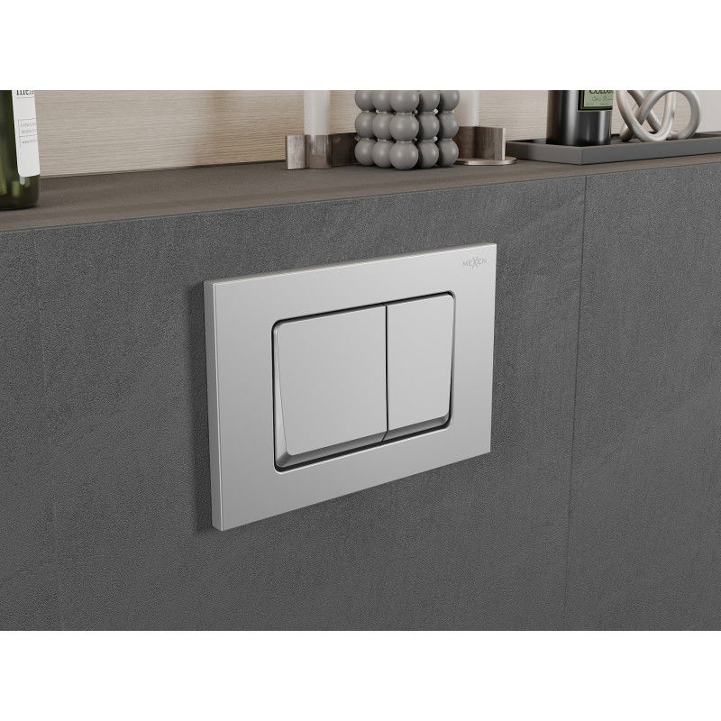 Mexen Fenix 10 XS бутон за изплакване, матов хром - 601002