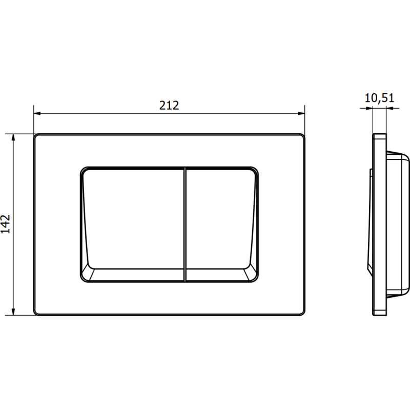 Mexen Fenix 10 XS бутон за казанче, черен мат - 601003