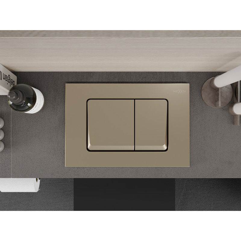 Mexen Fenix 10 XS бутон за промиване, златен шампанско - 601004