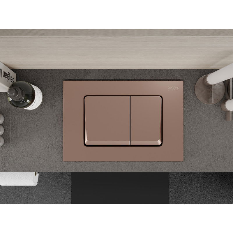 Mexen Fenix 10 XS бутон за промиване, розово злато - 601005