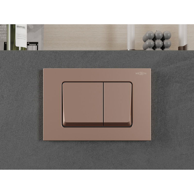 Mexen Fenix 10 XS бутон за промиване, розово злато - 601005
