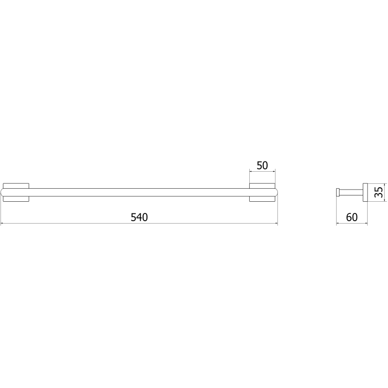 Mexen Arno закачалка за кърпи, черна - 7020724-70