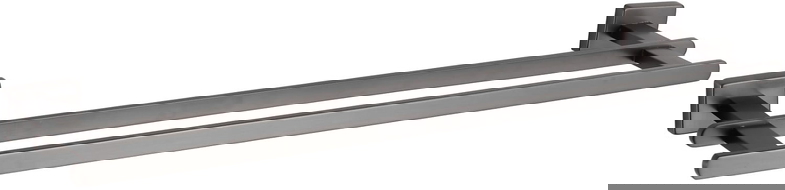 Mexen Arno двойна закачалка за кърпи, матирано оръжейно сиво - 7020725-66