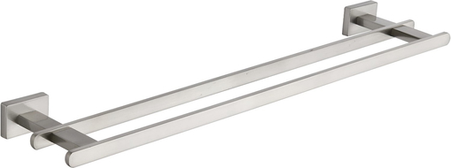 Mexen Arno двойна закачалка за кърпи, четкан никел - 7020725-97