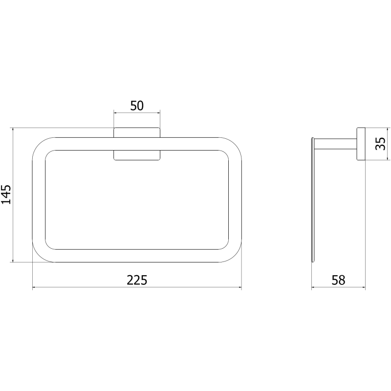 Mexen Arno закачалка за кърпи, златна - 7020732-50