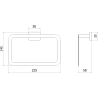 Mexen Arno закачалка за кърпа, черна - 7020732-70