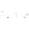 Mexen Arno държач за тоалетна хартия, хром - 70207333-00