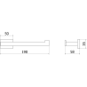 Mexen Arno държач за тоалетна хартия, златен - 70207333-50