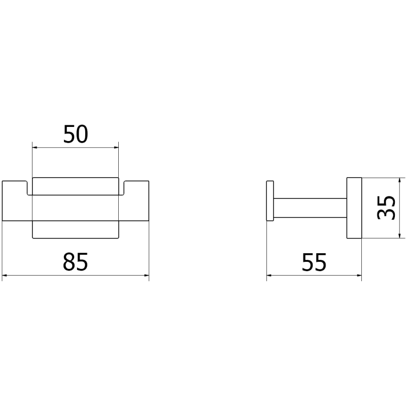 Mexen Arno двоен кукич за кърпа, златен - 7020735-50