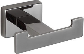 Mexen Arno двойна кука за хавлии, черен хром - 7020735-73