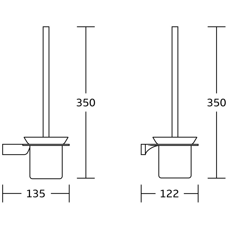 Mexen Rino тоалетна четка, златна - 7027050-50