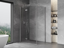 Mexen Mist H T ляв отварящ се душ кабина 120 x 90 см, прозрачни, хром - 8A5T-120-090-01-00-L