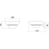 Mexen Arno сапунерка, розово злато - 7020739-60