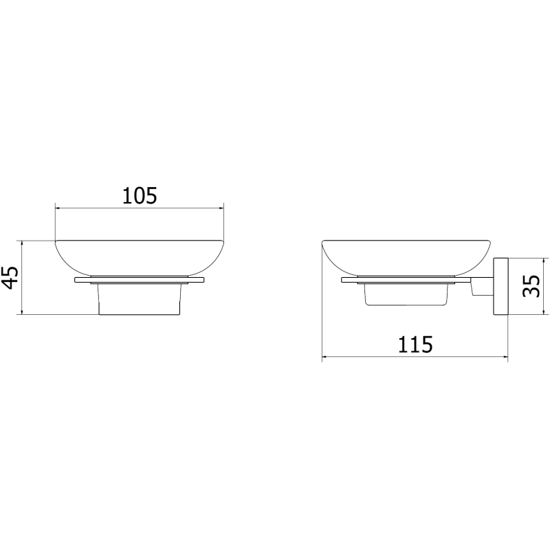 Mexen Arno чинийка, златиста четка - 7020739-55