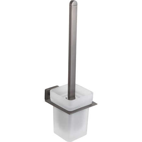 Mexen Arno четка за тоалетна, полиран сив металик - 7020750-66