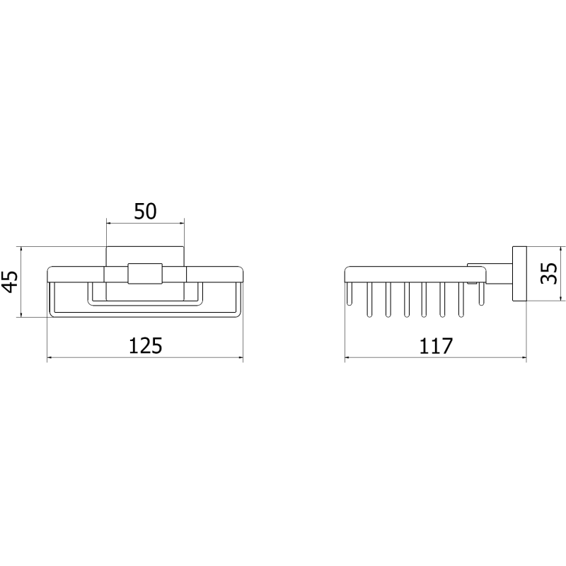 Mexen Arno сапунерка, черна - 7020751-70