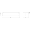 Mexen Remo рафт за кърпи, черен хром - 7050720-73
