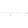 Mexen Remo закачалка за хавлии, златист - 7050724-50