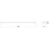 Mexen Remo закачалка за кърпи, черна - 7050724-70