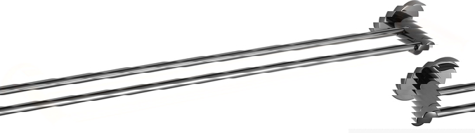 Mexen Remo двоен закачалка за кърпи, черен хром - 7050725-73