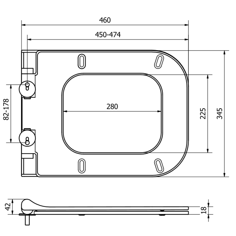 Mexen тоалетна седалка с плавно затваряне slim, дуропласт, бял гланц - 39070100