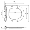 Mexen дъска с падаща конструкция slim, дуропласт, черен мат - 39010185