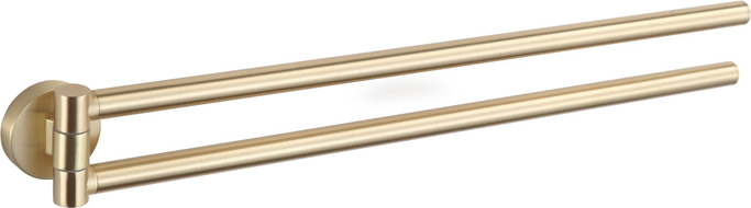 Mexen Remo двойна въртяща се закачалка за кърпи, златен матиран - 70507255-55