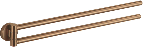 Mexen Remo двойна въртяща се закачалка за кърпа, четкана мед - 70507255-55 - 70507255-65