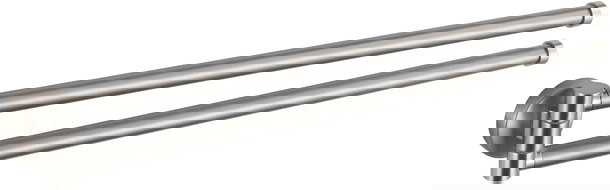 Mexen Remo двойна въртяща се закачалка за кърпи, четкан никел - 70507255-97