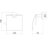 Mexen Remo държач за тоалетна хартия, златен - 7050733-50