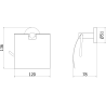 Mexen Remo държач за тоалетна хартия, бял - 7050733-20