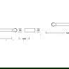 Двойна закачалка за кърпи Mexen Base, златна - 7088225-50