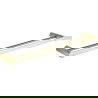 Двойна закачалка за кърпи Mexen Base, златна - 7088225-50