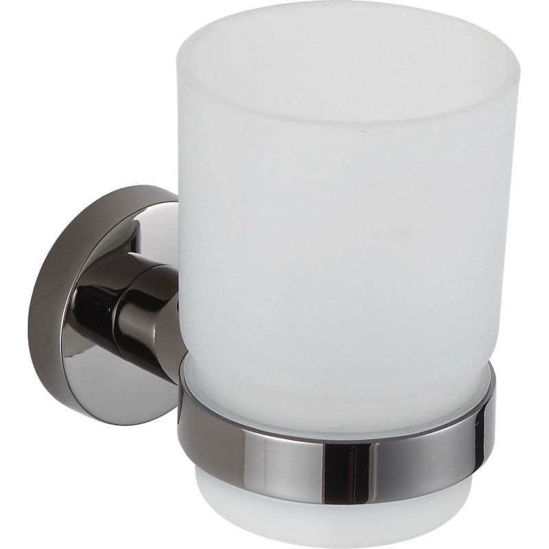 Mexen Remo чашка за четка за зъби, черен хром - 7050738-73