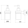 Mexen Remo дозатор за сапун, черен - 70507388-70