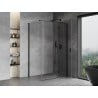 Mexen Mist H T душ кабина с врата на панти, дясна, 105 x 70 см, прозрачна, черна - 8A5T-105-070-70-00-P