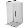Mexen Rox-3S душ кабина 3-стенна плъзгаща се 90 x 90 см, прозрачна, черна - 8C2-090-090-70-00-3S