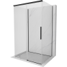 Mexen Rox-3S трислойна плъзгаща се душ кабина 110 x 90 см, прозрачна, черна - 8C2-110-090-70-00-3S