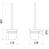 Mexen Remo четка за тоалетна, златна - 7050750-50