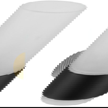 Mexen Base чаша за четка за зъби, черно/златно - 7088238-57