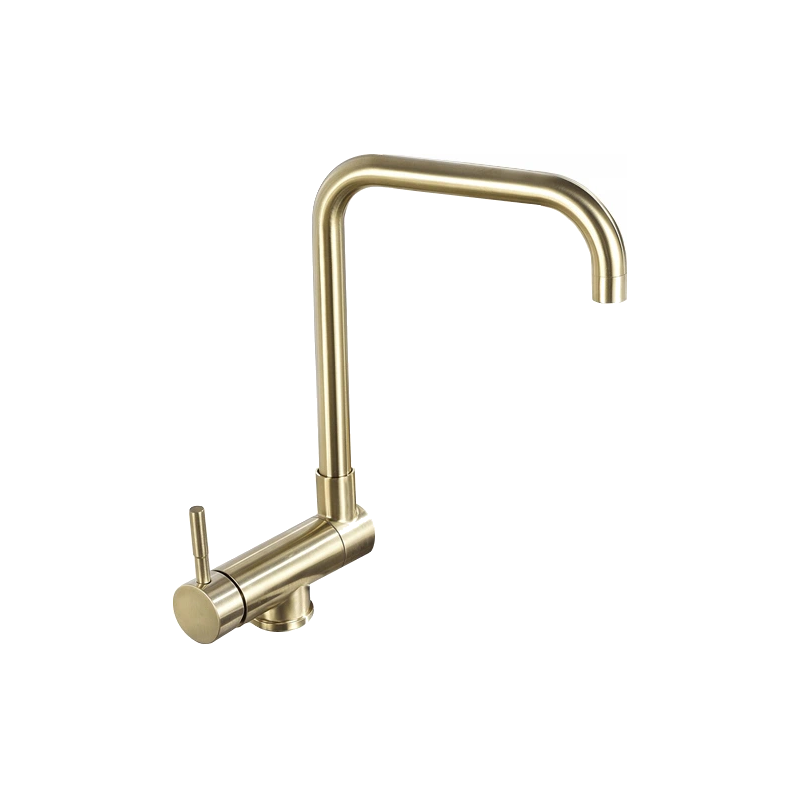Mexen Madox кухненски прозорец кран, златен четкан - 672000-50