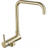 Mexen Madox кухненски прозорец кран, златен четкан - 672000-50