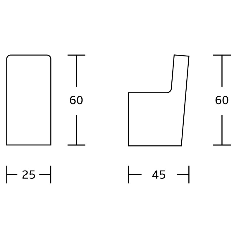 Mexen Adox кукичка за хавлия, хром - 7018235-00