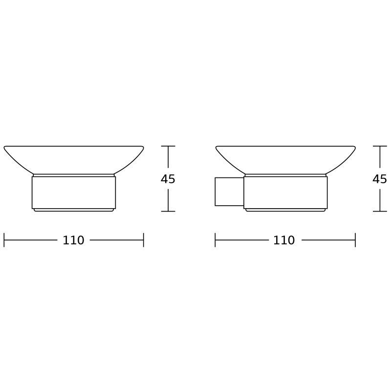 Mexen Adox миделничка, хром - 7018239-00