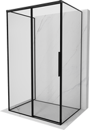 Mexen Rox-3S тристенна плъзгаща се лява душ кабина 145 x 75 см, черна рамка, черно - 8C2-145-075-70-70-3S-L