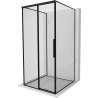 Mexen Rox-3S 3-стенна плъзгаща се душ кабина лява 90 x 90 см, черна рамка, черна - 8C2-090-090-70-70-3S-L