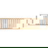 Mexen Bamboo пoлка за вана 80 см, естествен бамбук - 701080-00