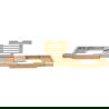Mexen Bamboo полица за вана 70-105 см, естествен бамбук - 701170-00