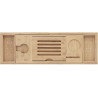 Mexen Bamboo рафт за вана 70-105 см, естествен бамбук - 701170-00